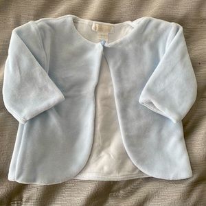 EUC⭐️KISSY KISSY Premier, Soft Bolero Jacket, jacquard blue